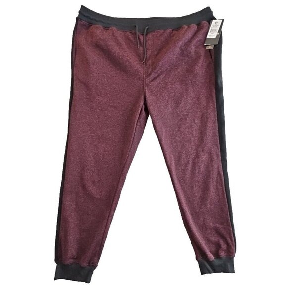 SouthPole Jogger Sweatpants 5XB Track Athletic Lounge Pants Maroon NWT Classic - Picture 1 of 14